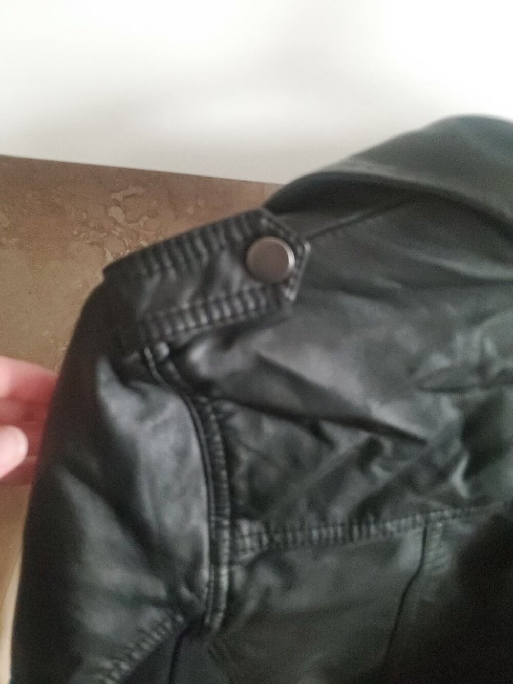 Maurices black faux leather moto jacket - Picture 3 of 5